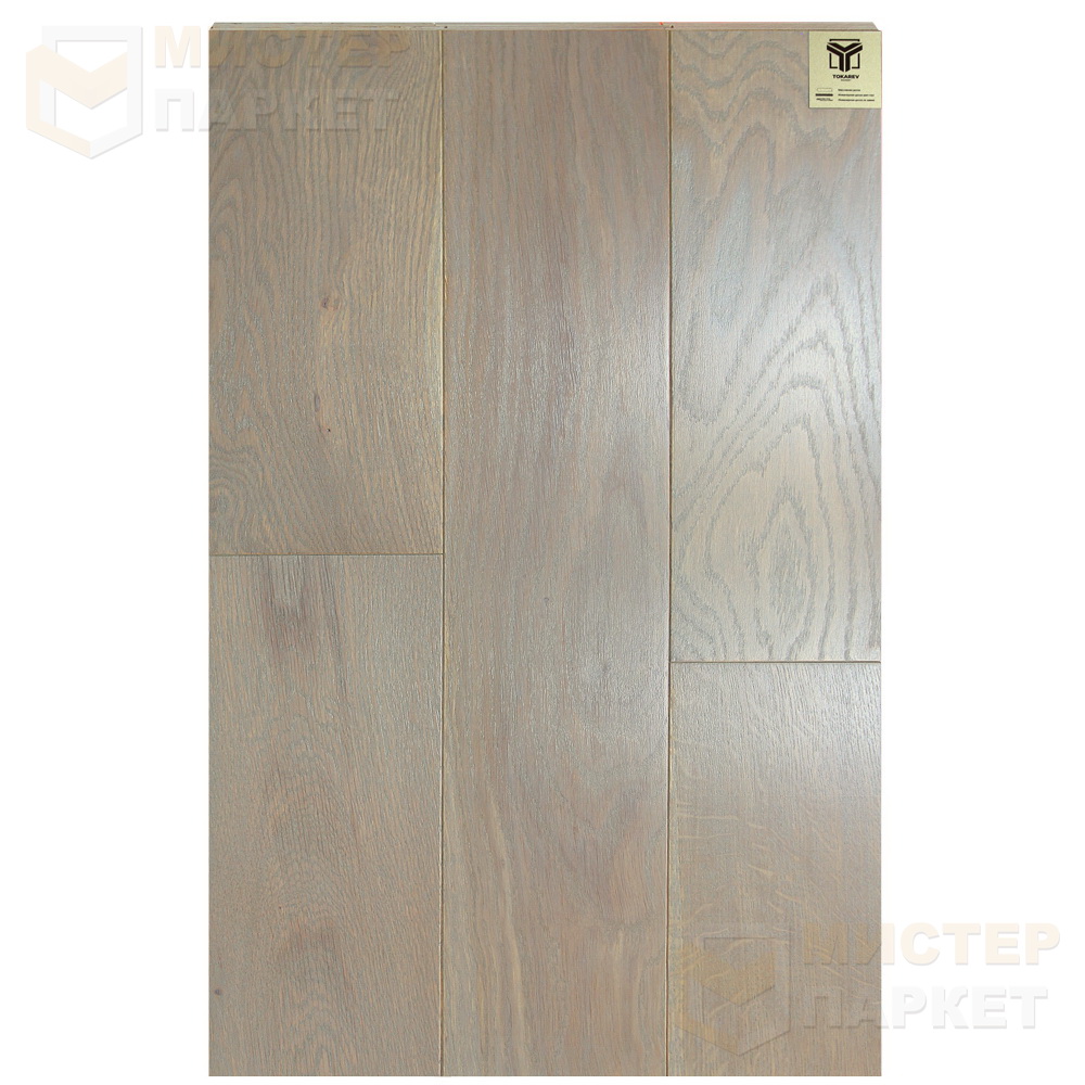 Массивная доска Tokarev Parquet Дуб 1 Морони 150 мм 150 мм