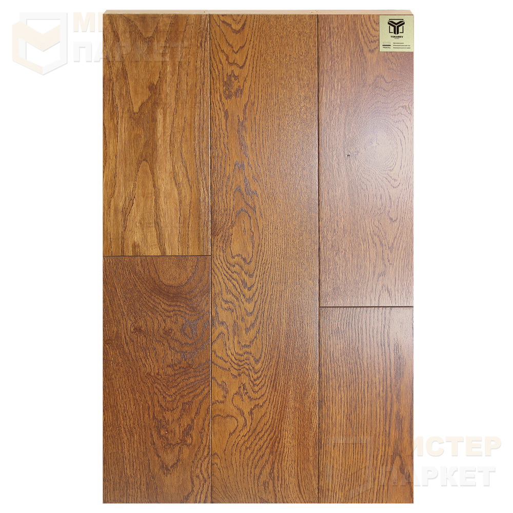 Массивная доска Tokarev Parquet Дуб 35 Кейптаун 150 мм