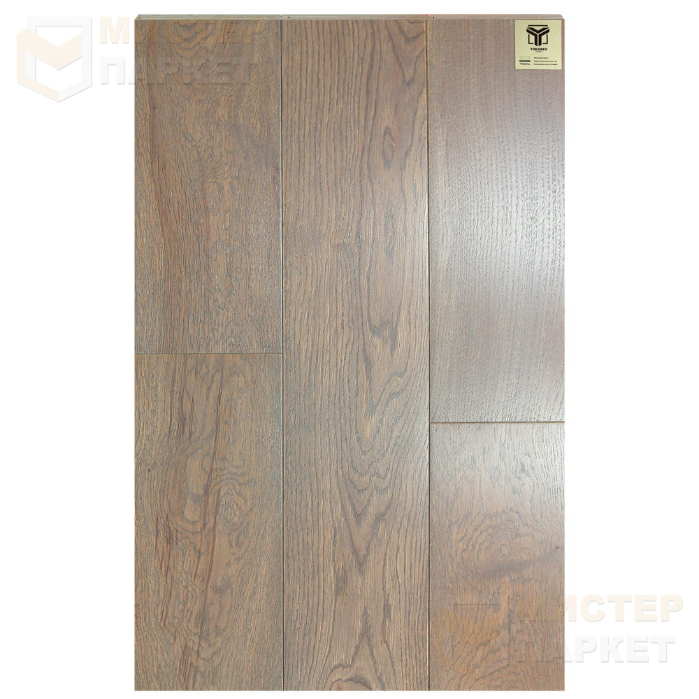 Массивная доска Tokarev Parquet Дуб 7 Макао 150 мм