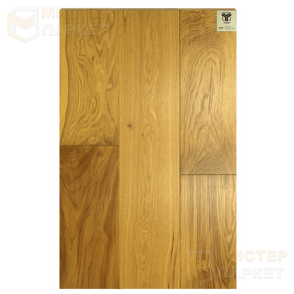 Массивная доска Tokarev Parquet Дуб 31 Дамаск 150 мм