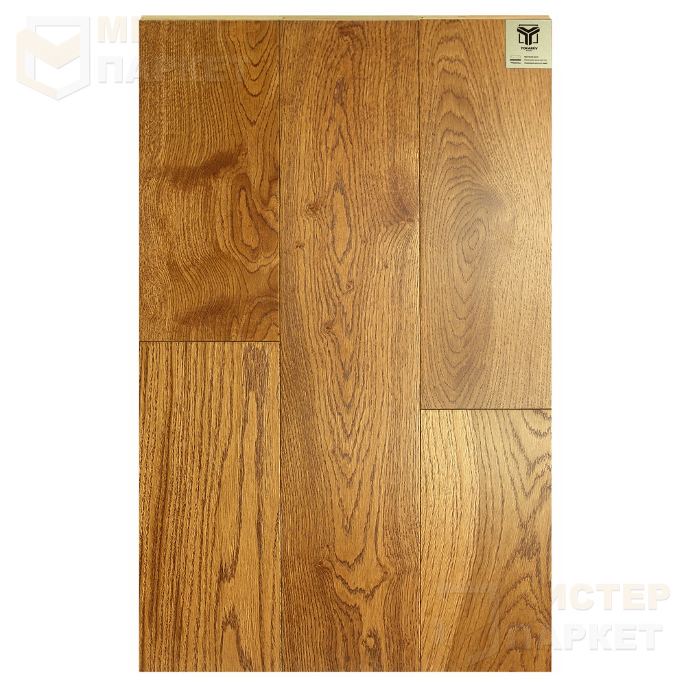 Массивная доска Tokarev Parquet Дуб 17 Венский 150 мм