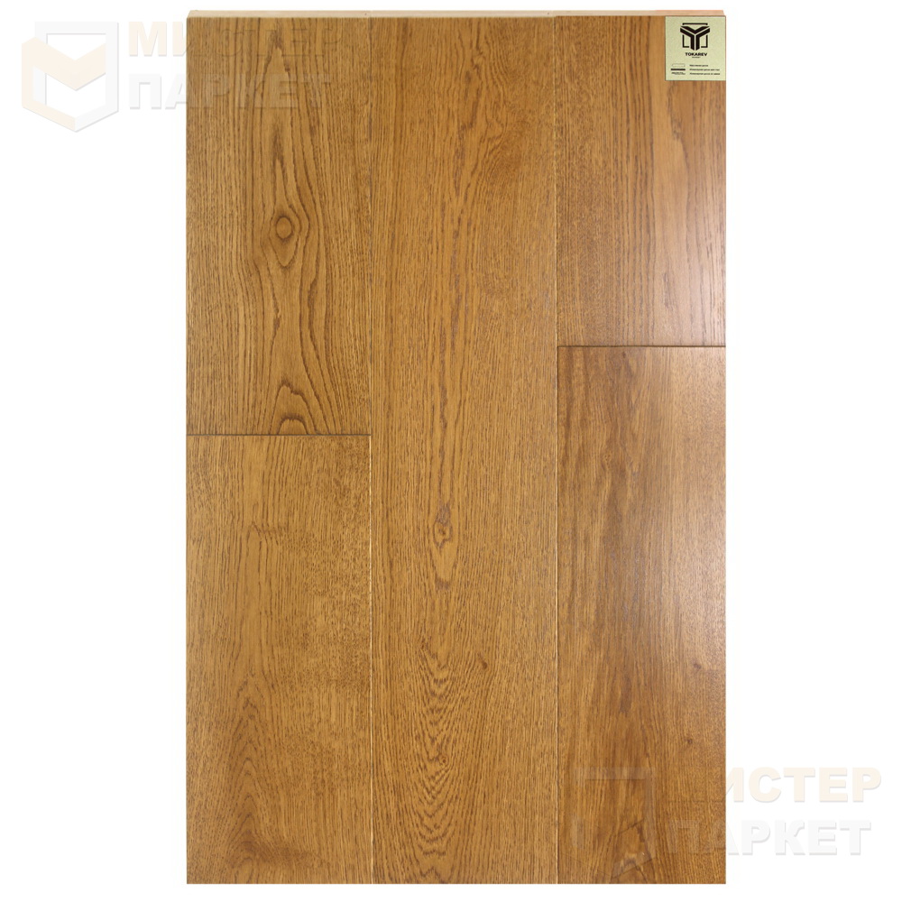 Массивная доска Tokarev Parquet Дуб 36 Ханой 150 мм