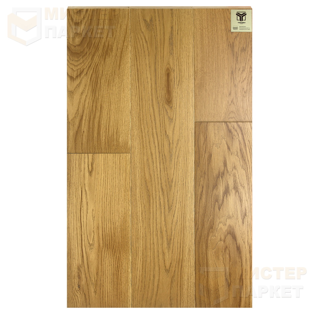 Массивная доска Tokarev Parquet Дуб 23 Римский 120 мм