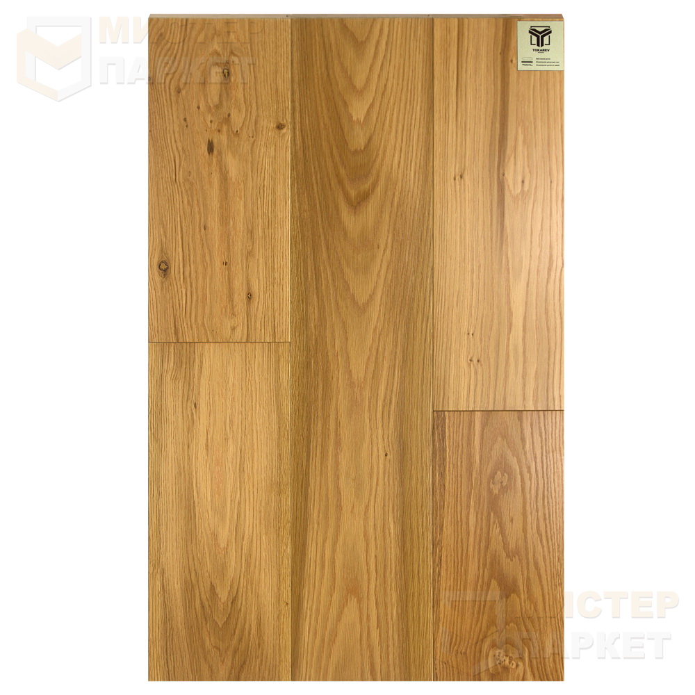 Массивная доска Tokarev Parquet Дуб 46 Анкара 120 мм