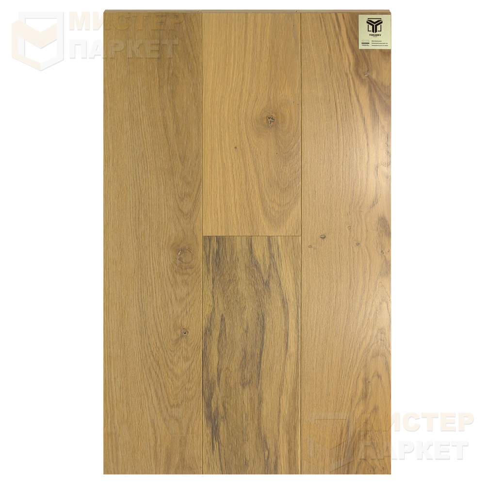 Массивная доска Tokarev Parquet Дуб 4 Дакар 120 мм