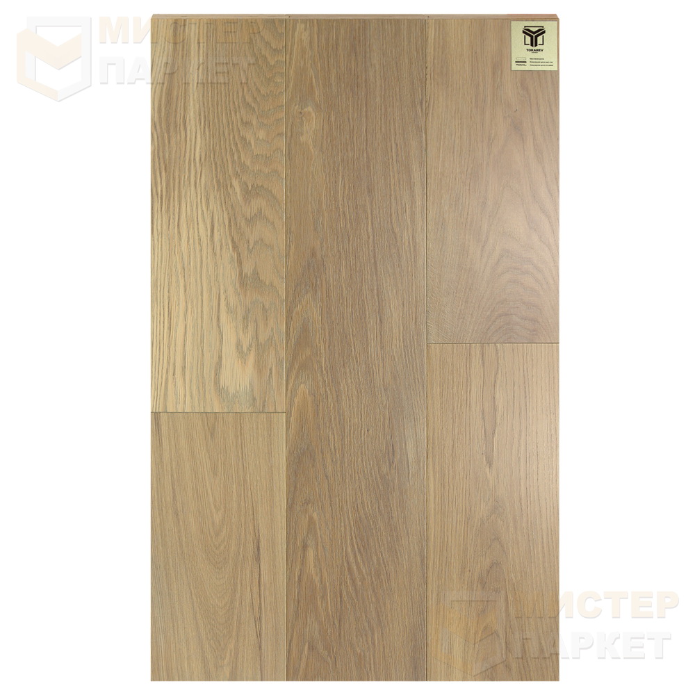 Массивная доска Tokarev Parquet Дуб 16 Дакка 120 мм