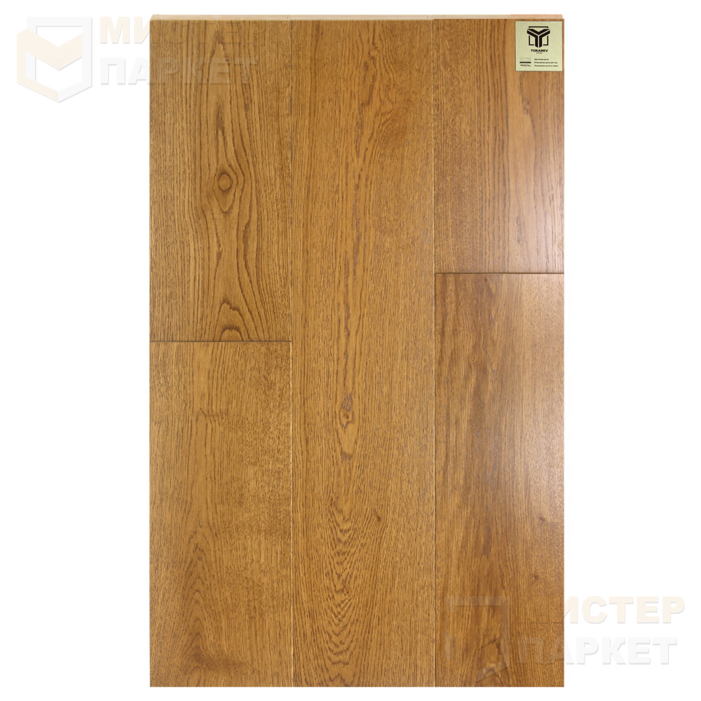 Массивная доска Tokarev Parquet Дуб 36 Ханой 120 мм