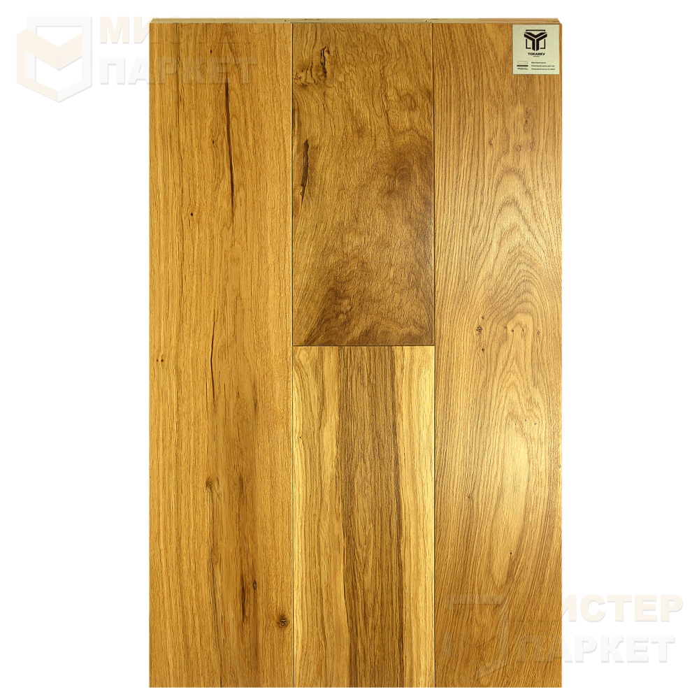 Массивная доска Tokarev Parquet Дуб 44 Оттава 120 мм