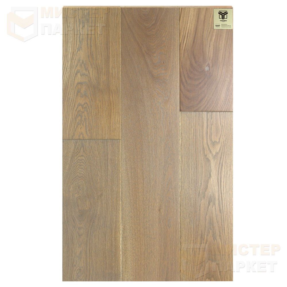 Массивная доска Tokarev Parquet Дуб 8 Лима 120 мм