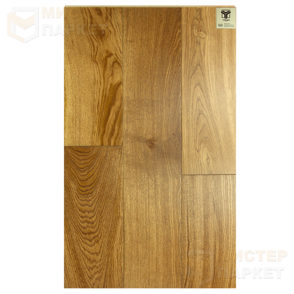 Массивная доска Tokarev Parquet Дуб 22 Каракас 120 мм