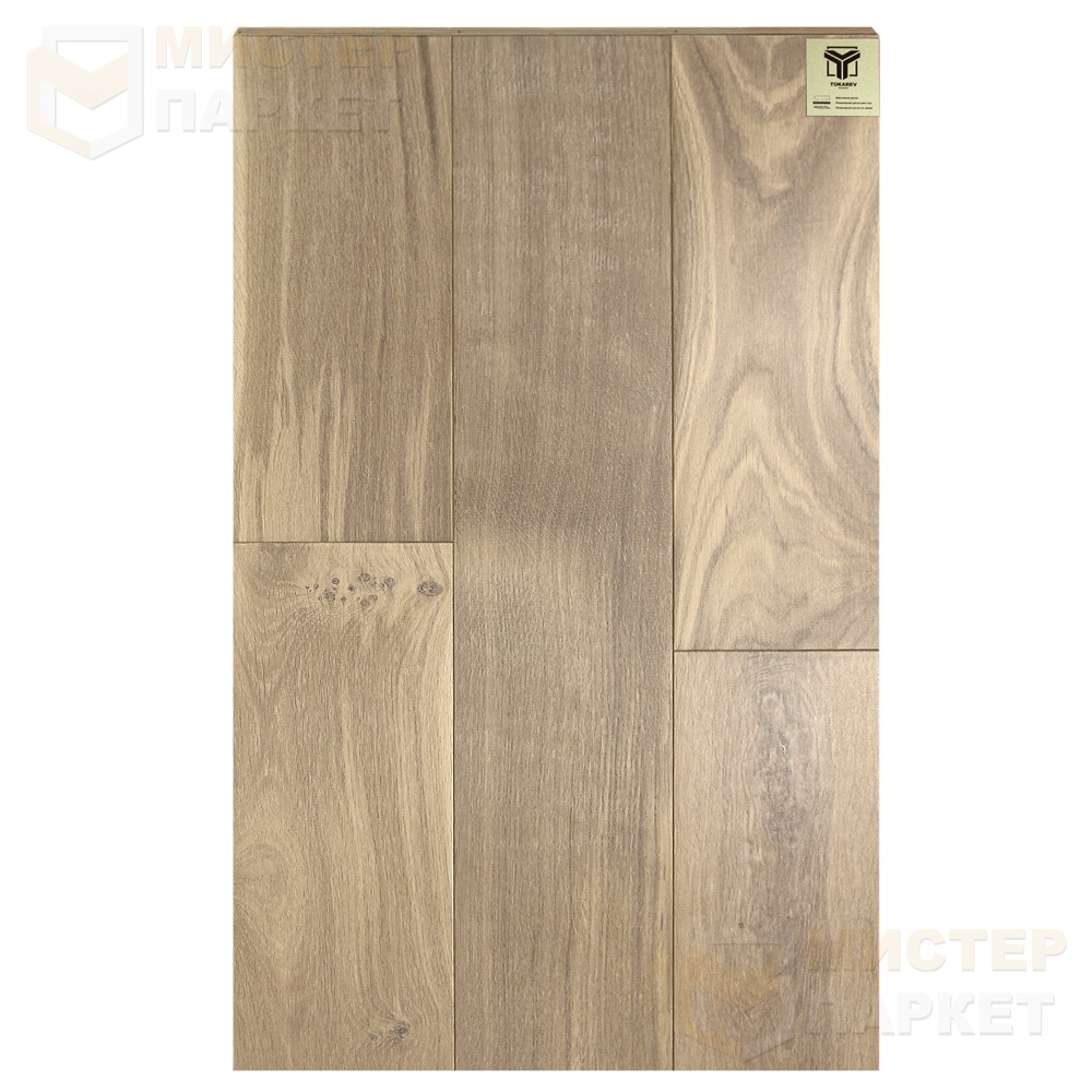 Массивная доска Tokarev Parquet Дуб 29 Белград 120 мм