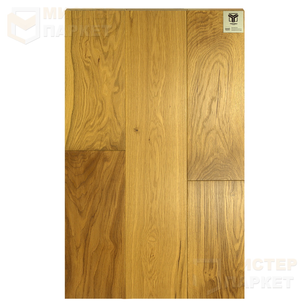 Массивная доска Tokarev Parquet Дуб 31 Дамаск 120 мм