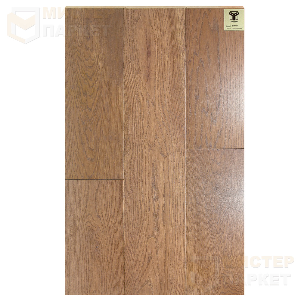 Массивная доска Tokarev Parquet Дуб 9 Сеул 120 мм