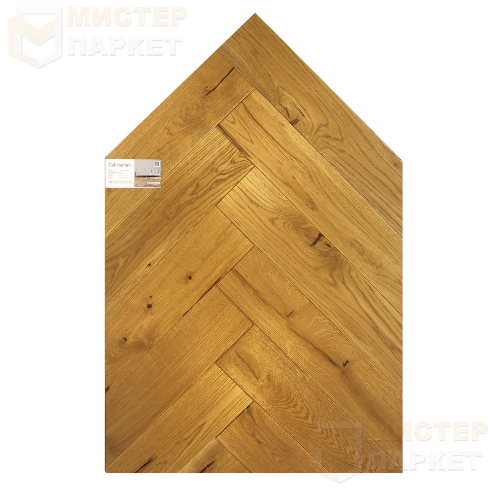 Паркетная доска PolarWood Дуб Iberian 1019CDHB8IBER124 100 мм х 600 мм