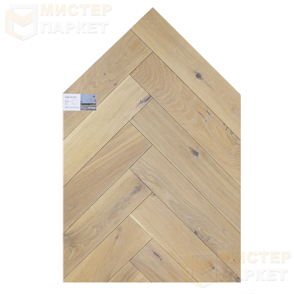 Паркетная доска PolarWood Дуб Arctic 1019ACHB8ARCT124 100 мм х 600 мм