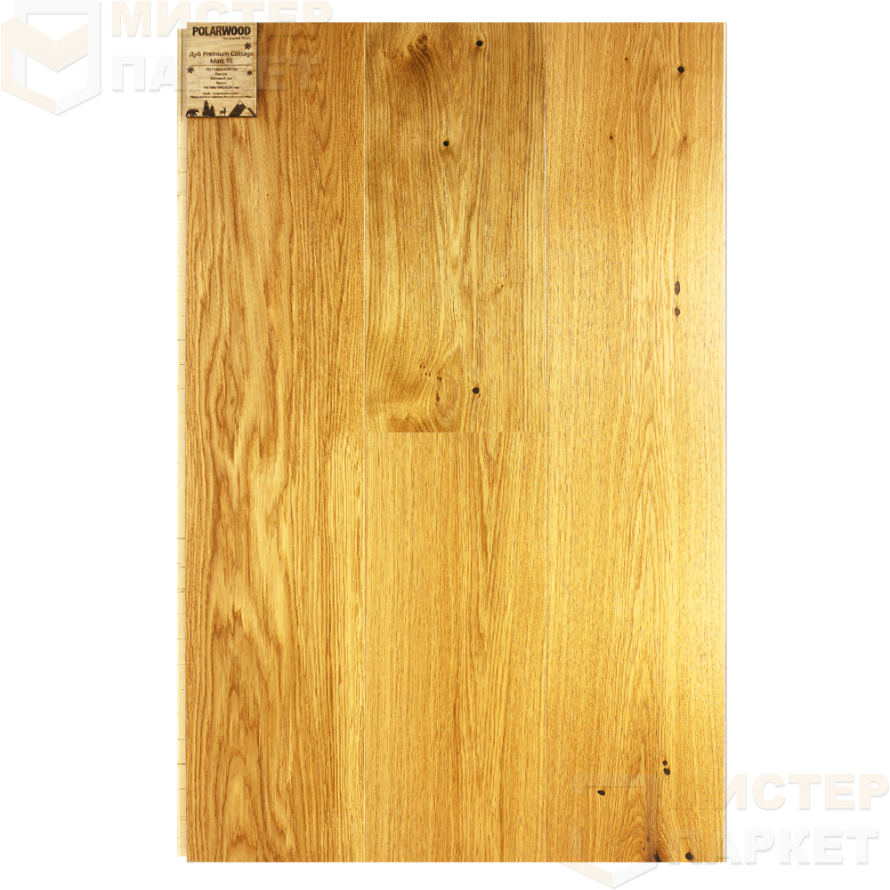 Паркетная доска PolarWood Дуб Коттедж 10111282A4000124 188 мм х 2266 мм