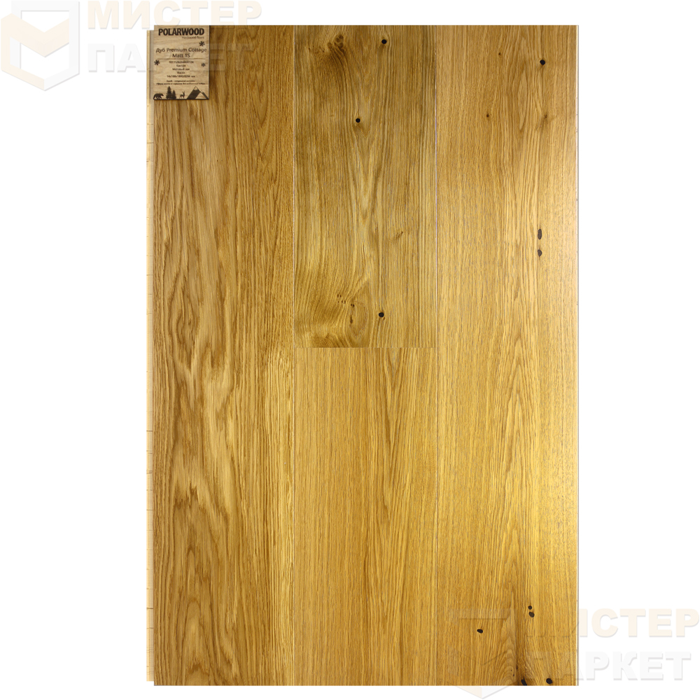 Паркетная доска PolarWood Дуб Коттедж 1П