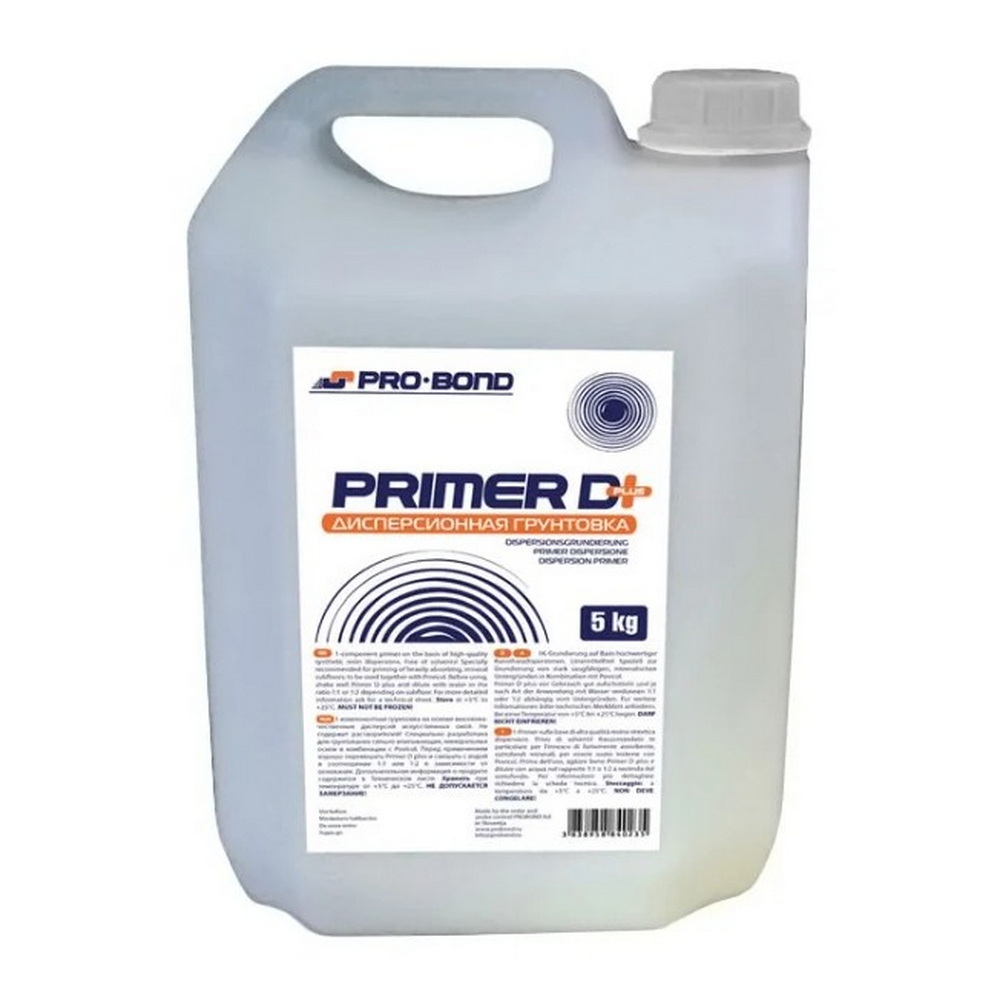 Грунт Probond Primer D Plus по стяжке Однокомпонентный 5 л