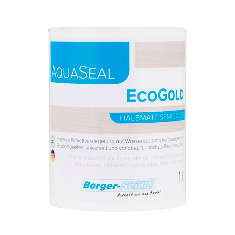 Лак Berger-Seidle для паркета A-S EcoGold полуматовый Однокомпонентный 1 л