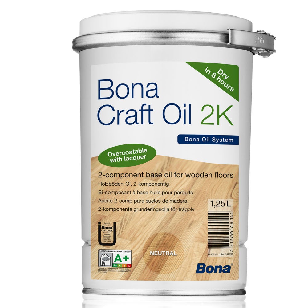 Масло Bona для деревянных поверхностей Craft Oil 2K Двухкомпонентный 1.25 л