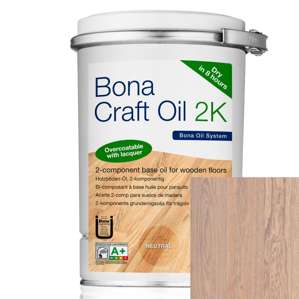 Масло Bona для деревянных поверхностей Craft Oil 2K Ash Двухкомпонентный 1.25 л