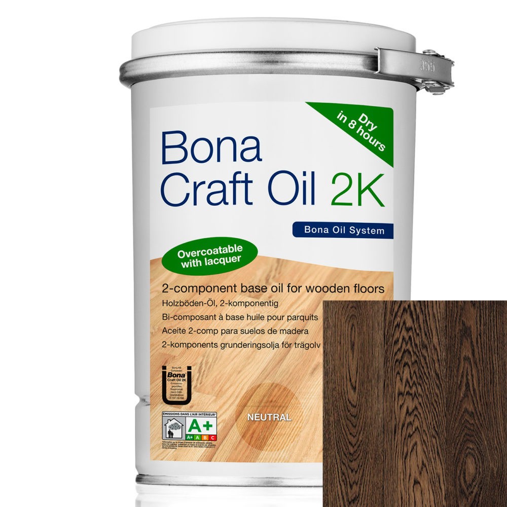Масло Bona для деревянных поверхностей Craft Oil 2K Graphite Двухкомпонентный 1.25 л