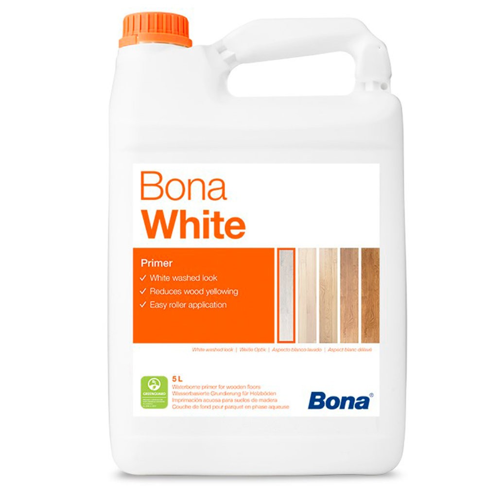 Грунт Bona White перед нанесением финишных слоёв лака Однокомпонентный 5 л