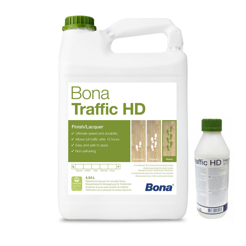 Лак Bona Traffic HD 2K Матовый для деревянных полов Двухкомпонентный 4.95 л