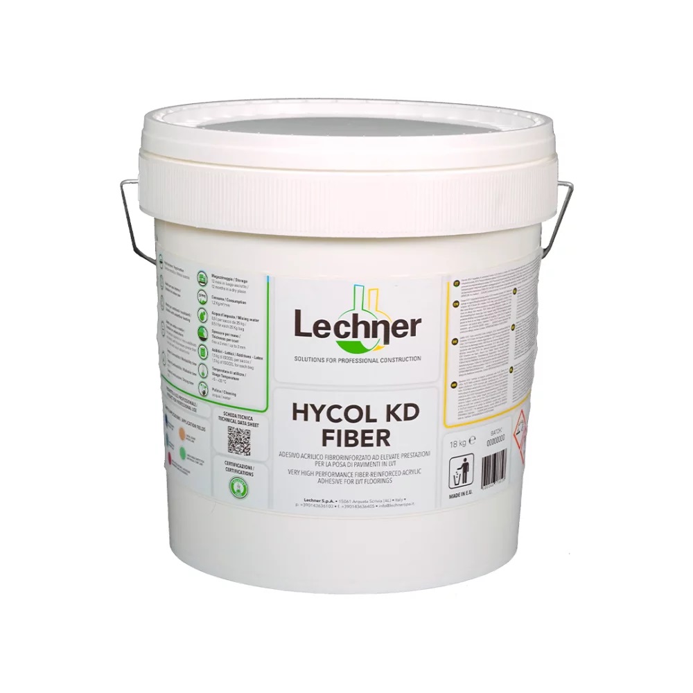 Клей Lechner Hycol KD Fiber для виниловых полов Однокомпонентный 5 кг