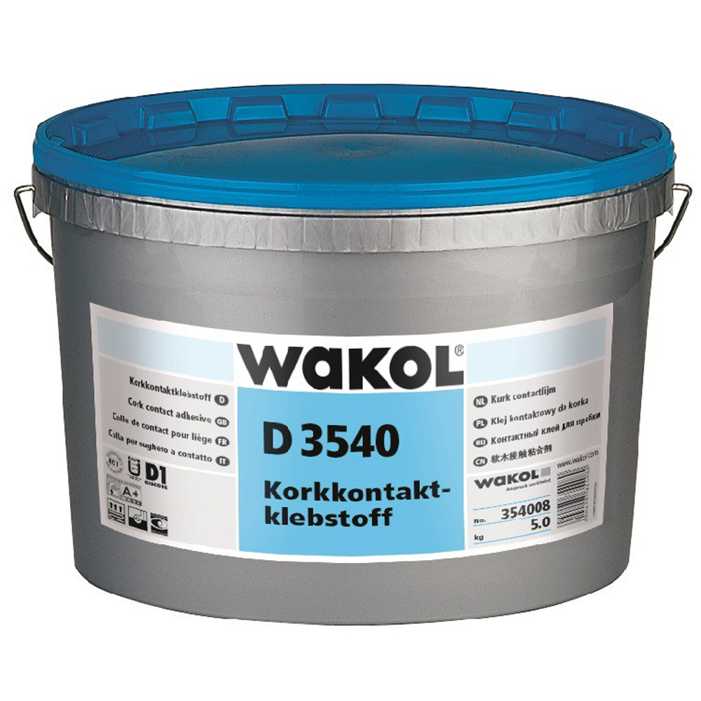 Клей Wakol для пробкового покрытия D 3540 Однокомпонентный 5 кг