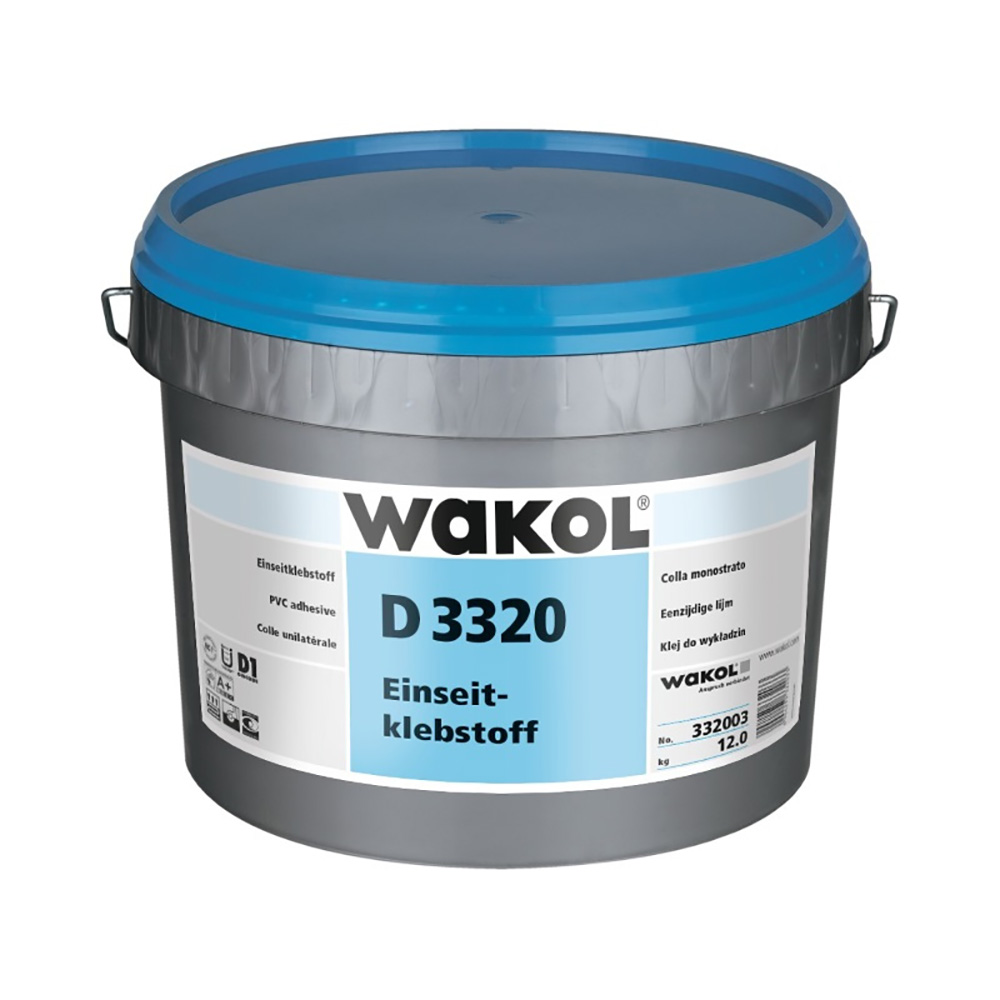 Клей Wakol для ПВХ покрытий D 3320 Однокомпонентный 12 кг