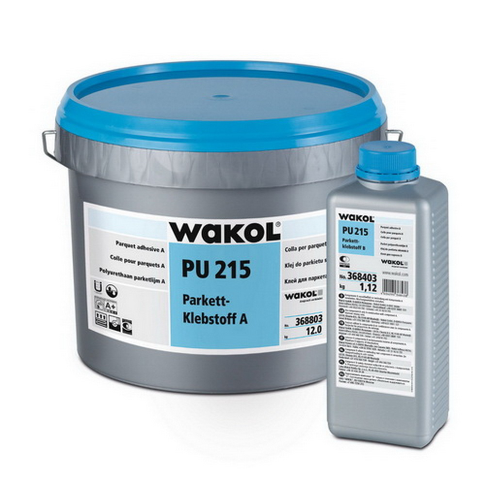 Клей Wakol для паркета PU 215 Двухкомпонентный 13,12 кг