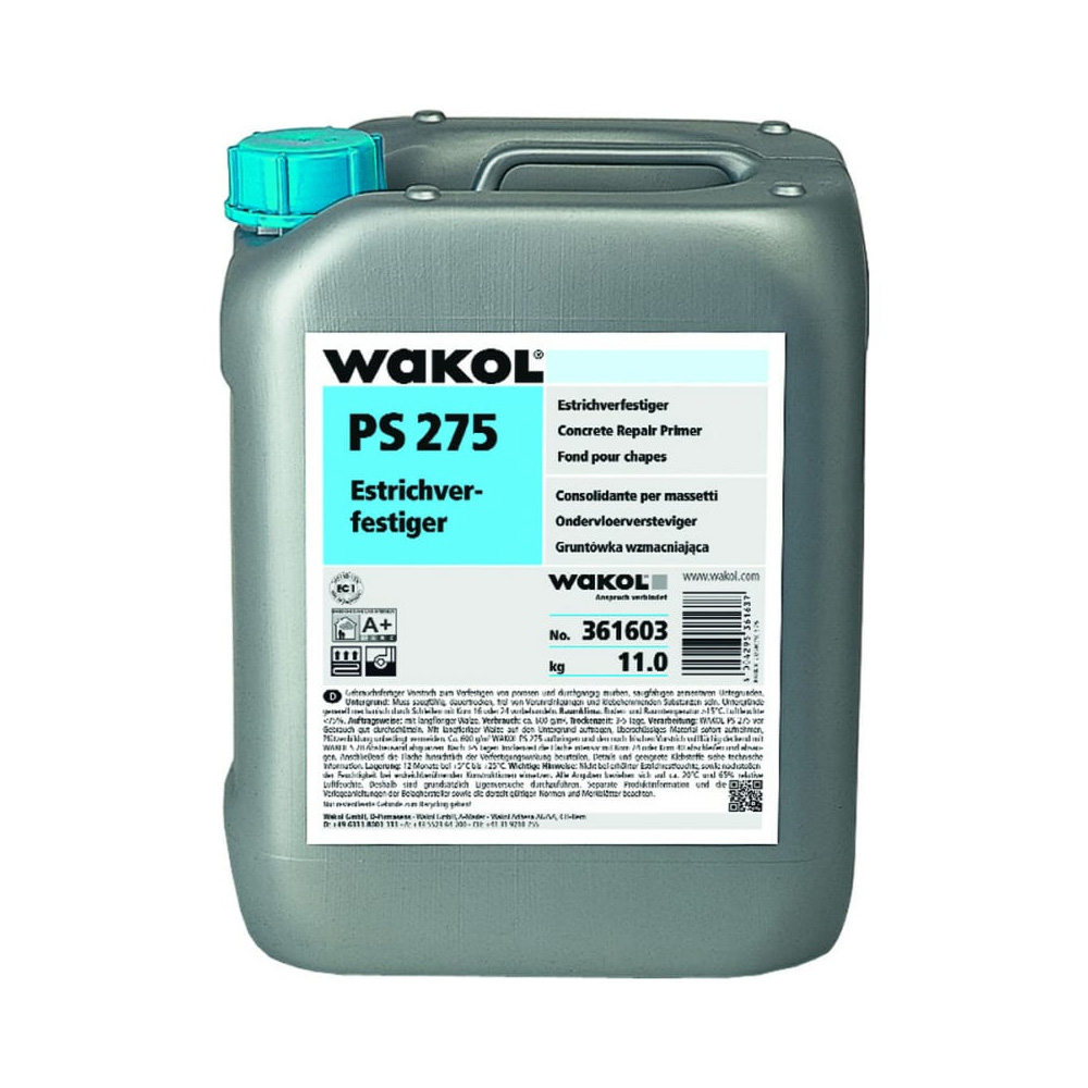 Грунт Wakol для стяжки PS 275 Однокомпонентный 11 кг