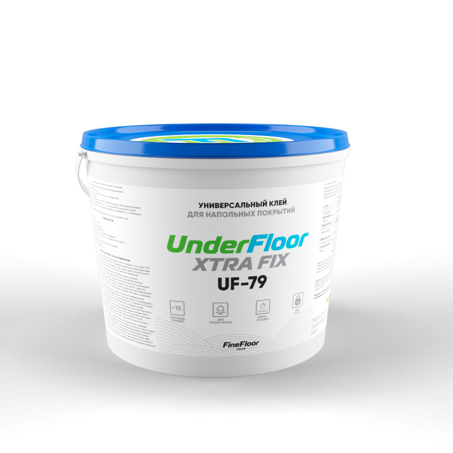 Клей UnderFloor для виниловый плитки Xtra Fix UF 79 Однокомпонентный 6,5 кг